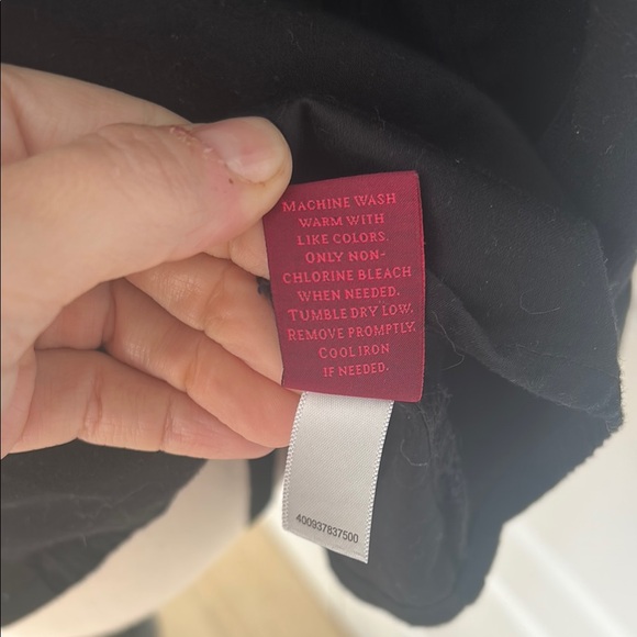 212 Collection Black Button Down Shirt Classic Style 3/4 Sleeves - Picture 7 of 9